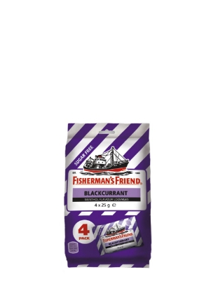 Poza cu Fisherman'S Friend dropsuri cu aroma de coacaze negre 4x25 g