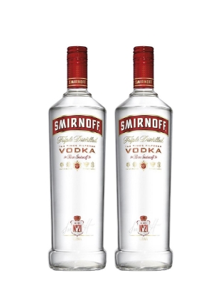 Poza cu Smirnoff Red Label Triple Distilled Vodka Twinpack 