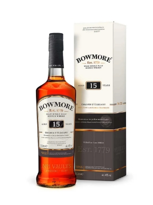 Poza cu Bowmore Islay Single Malt Scotch Whisky 15 years Old 1 L Giftbox