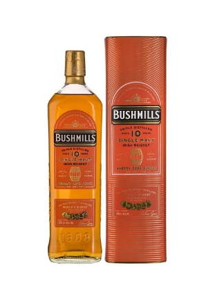 Poza cu Bushmills Sherry Cask Single Malt Irish Whiskey 10 Years Old 1 L Giftbox